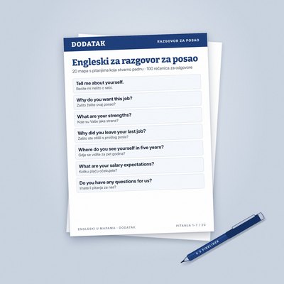 Razgovor za posao na engleskom bez blokade